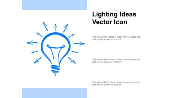 Lighting Ideas Vector Icon Ppt PowerPoint Presentation Show Portrait PDF