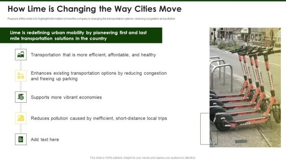 Lime Investor Fundraising Elevator How Lime Is Changing The Way Cities Move Ppt Professional Grid PDF Lime Investor Fundraising Elevator How Lime Is Changing The Way Cities Move Ppt Professional Grid PDF