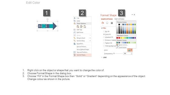 Linear Arrow For Management Development Steps Powerpoint Template