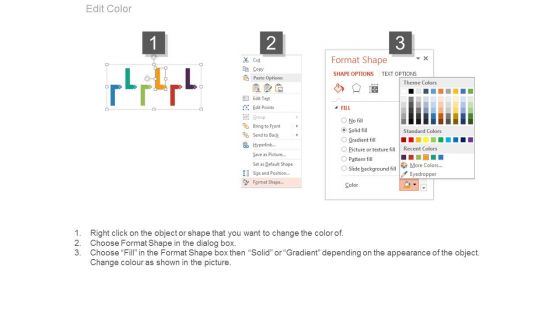 Linear Arrows Steps Process Diagram Powerpoint Slides