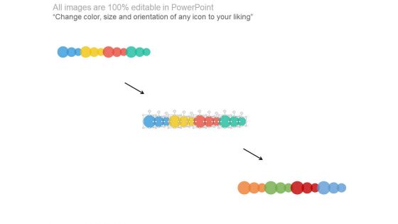 Linear Chart For Annual Business Report Powerpoint Slides