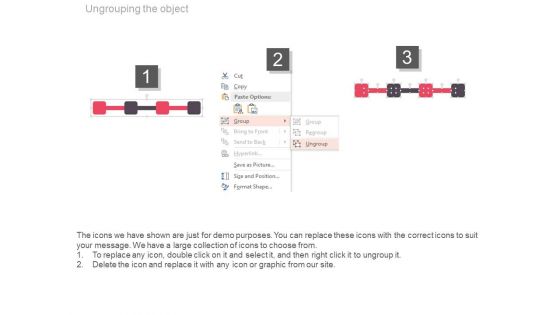 Linear Flow Year Based Timeline Diagram Powerpoint Slides