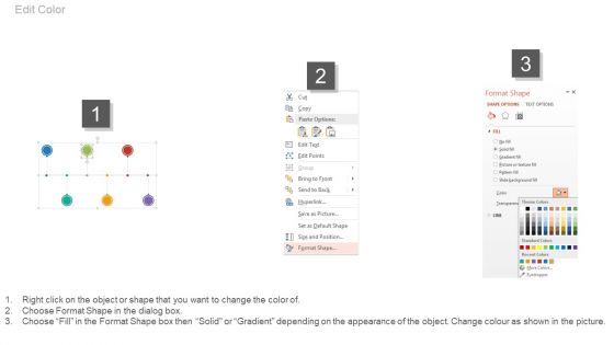 Linear Representation Of Timeline Events Powerpoint Slides