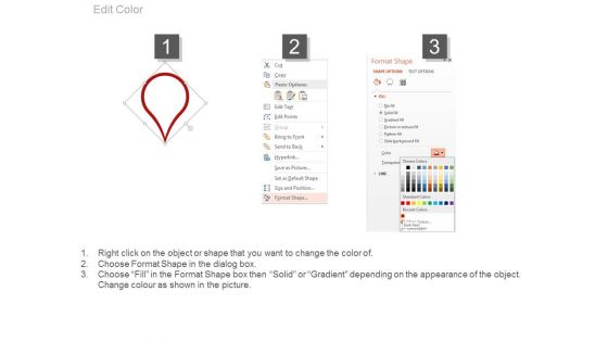 Linear Roadmap For Success Analysis Powerpoint Slides