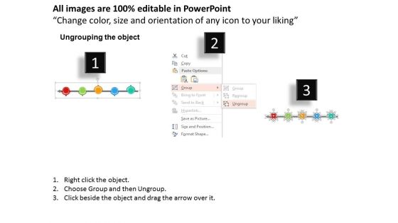 Linear Steps Year Based Timeline Diagram Powerpoint Template