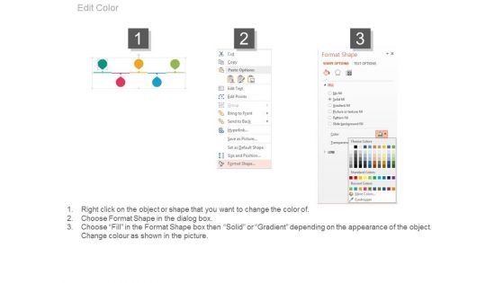 Linear Timeline For Specific Organizational Objectives Powerpoint Slides