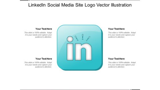 Linkedin Social Media Site Logo Vector Illustration Ppt PowerPoint Presentation Layouts Visuals PDF