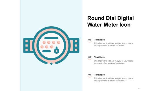 Liquid Gauge Symbol Digital Water Digital Reading Control Gauge Ppt PowerPoint Presentation Complete Deck