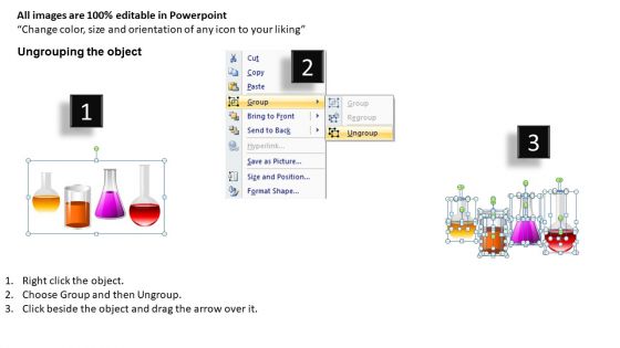 List Factors With Liquids Visual Aids PowerPoint Templates Editable Ppt Slides
