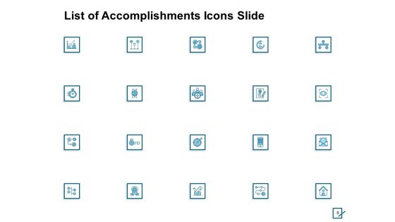 List Of Accomplishments Ppt PowerPoint Presentation Complete Deck With Slides