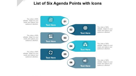 List Of Six Agenda Points With Icons Ppt PowerPoint Presentation Infographic Template Example Introduction List Of Six Agenda Points With Icons Ppt PowerPoint Presentation Infographic Template Example Introduction