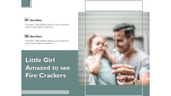 Little Girl Amazed To See Fire Crackers Ppt PowerPoint Presentation File Summary PDF
