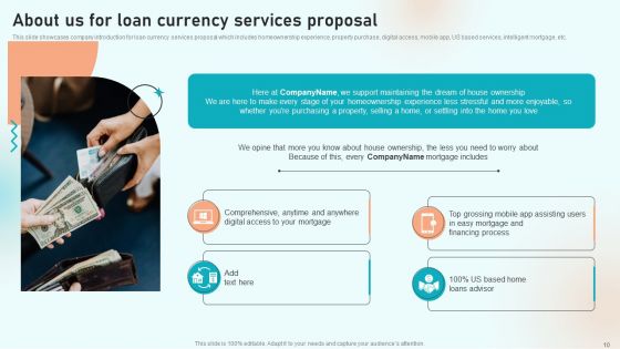 Loan Currency Services Proposal Ppt PowerPoint Presentation Complete Deck With Slides
