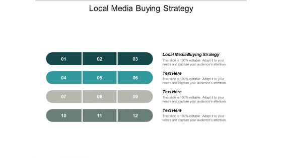 Local Media Buying Strategy Ppt PowerPoint Presentation Styles Information Cpb