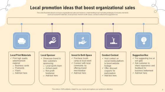 Local Promotion Ppt PowerPoint Presentation Complete Deck With Slides