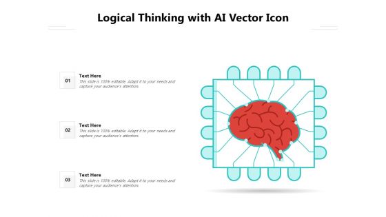 Logical Thinking With AI Vector Icon Ppt PowerPoint Presentation Portfolio Aids PDF