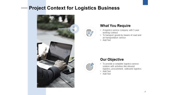 Logistics Business Proposal Ppt PowerPoint Presentation Complete Deck With Slides
