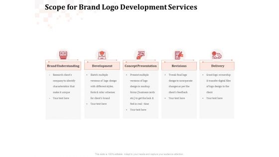 Logo Design Scope For Brand Logo Development Services Ppt Pictures Design Ideas PDF