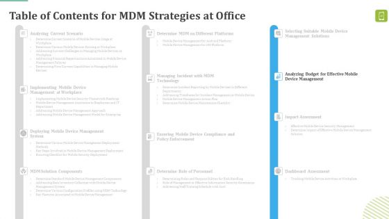 MDM Strategies At Office Ppt PowerPoint Presentation Complete Deck With Slides