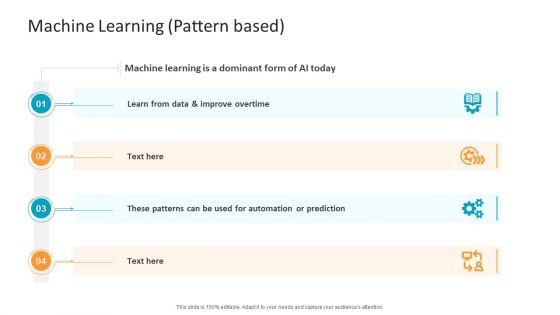 Machine Learning PPT Slides Machine Learning Pattern Based Mockup PDF