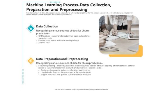 Machine Learning Process Data Collection Preparation And Preprocessing Ppt Professional Outline PDF
