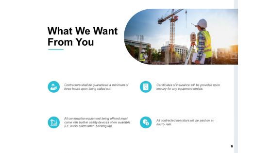 Machinery And Equipment For Construction Proposal Template Ppt PowerPoint Presentation Complete Deck With Slides