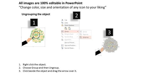 Magnifier With Dollar Search Financial Analysis Powerpoint Template
