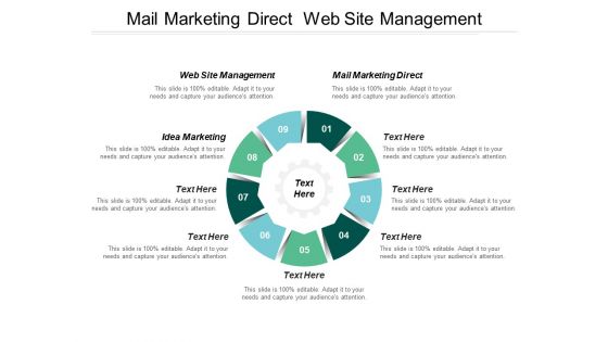 Mail Marketing Direct Web Site Management Idea Marketing Ppt PowerPoint Presentation Professional Clipart Images