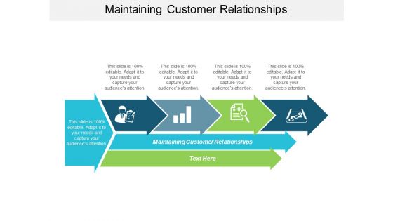 Maintaining Customer Relationships Ppt PowerPoint Presentation Slides Master Slide Cpb