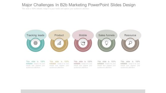 Major Challenges In B2b Marketing Powerpoint Slides Design