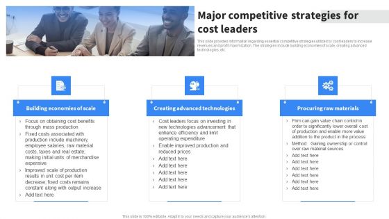 Major Competitive Strategies For Cost Leaders Mockup PDF Major Competitive Strategies For Cost Leaders Mockup PDF