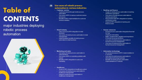 Major Industries Deploying Robotic Process Automation Ppt PowerPoint Presentation Complete Deck With Slides