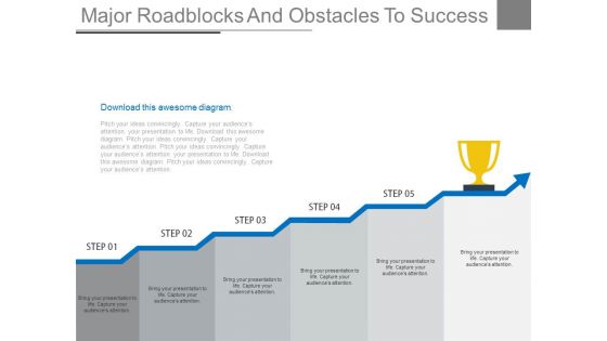 Major Roadblocks And Obstacles To Success Ppt Slides