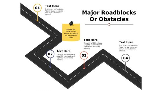 Major Roadblocks Or Obstacles Ppt PowerPoint Presentation Gallery Examples