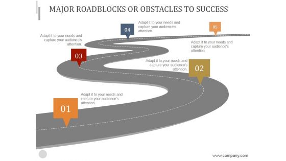Major Roadblocks Or Obstacles To Success Ppt PowerPoint Presentation Samples
