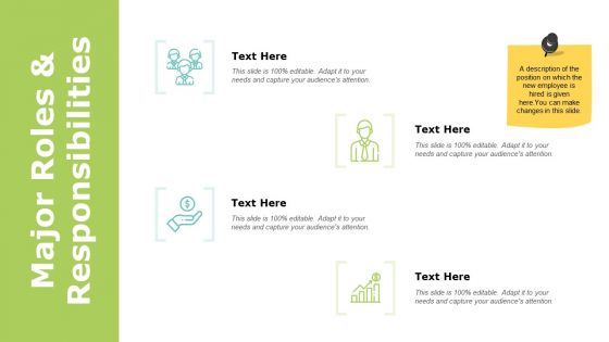 Major Roles And Responsibilities Ppt PowerPoint Presentation Slides Structure