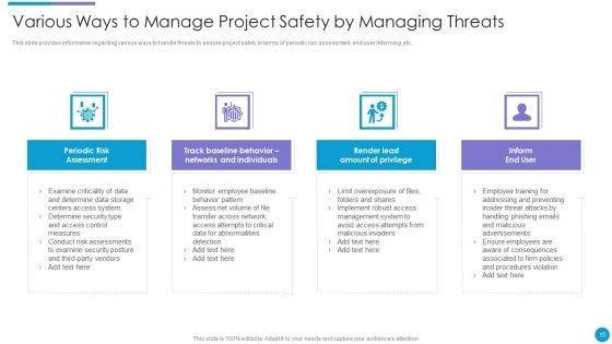 Major Techniques For Project Safety IT Ppt PowerPoint Presentation Complete Deck With Slides