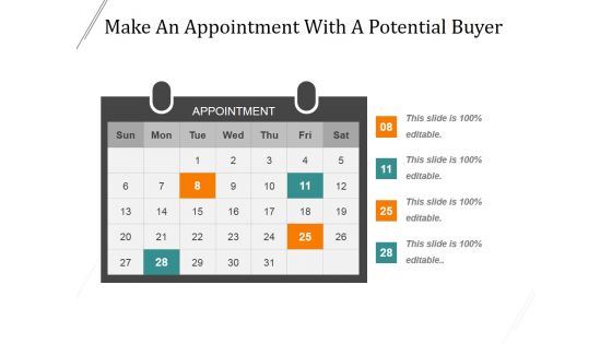 Make An Appointment With A Potential Buyer Ppt PowerPoint Presentation Example File