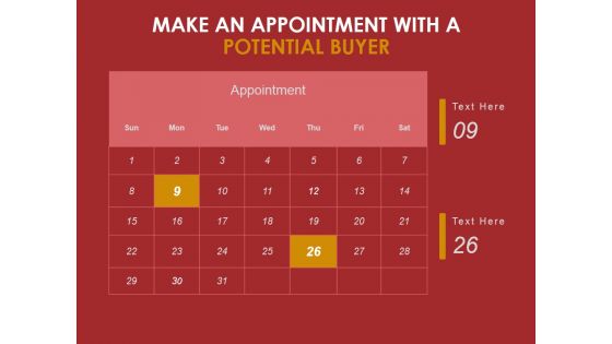 Make An Appointment With A Potential Buyer Ppt PowerPoint Presentation Shapes