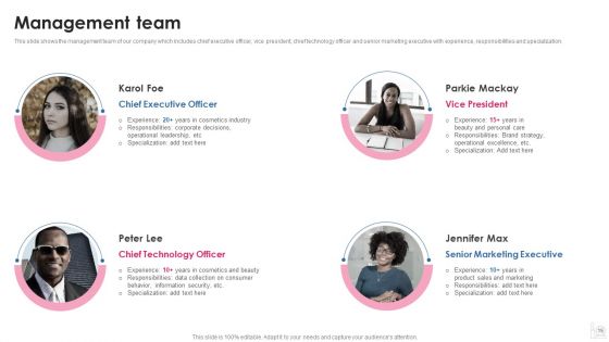 Makeup And Beauty Care Products Company Profile Ppt PowerPoint Presentation Complete Deck With Slides
