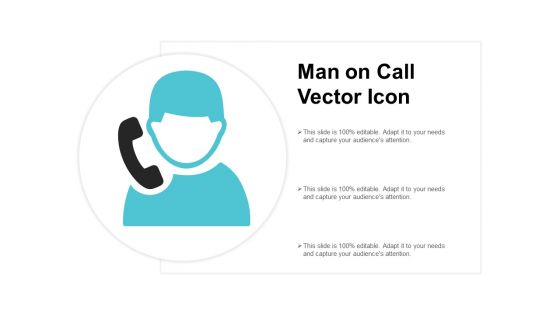 Man On Call Vector Icon Ppt PowerPoint Presentation Model Vector