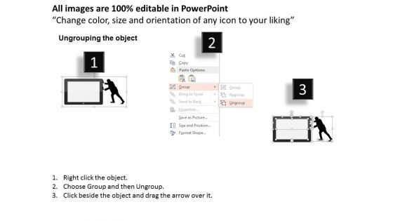 Man Pushing Whiteboard With Numbers 2015 Powerpoint Templates