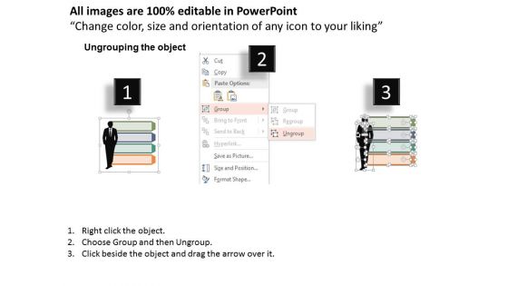 Man With Integration Strategy Tags Powerpoint Template