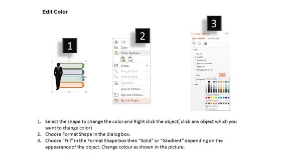 Man With Integration Strategy Tags Powerpoint Template