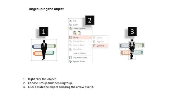Man With Tags For Corporate Entrepreneurship Powerpoint Template