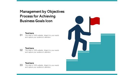 Management By Objectives Process For Achieving Business Goals Icon Ppt PowerPoint Presentation Gallery Background Designs PDF
