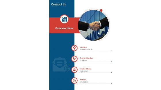 Management Efficiency Improvement Proposal Contact Us One Pager Sample Example Document Management Efficiency Improvement Proposal Contact Us One Pager Sample Example Document