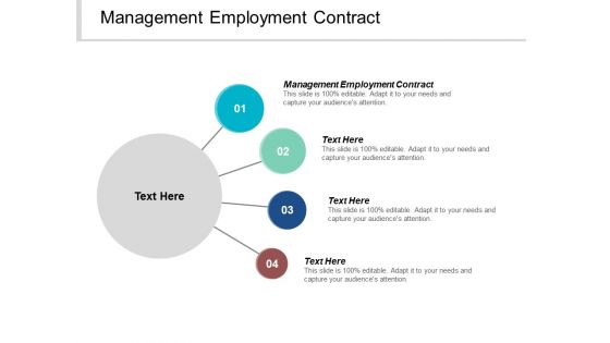 Management Employment Contract Ppt PowerPoint Presentation Infographic Template Graphics Tutorials Cpb