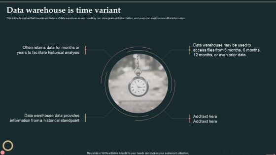 Management Information System Data Warehouse Is Time Variant Topics PDF