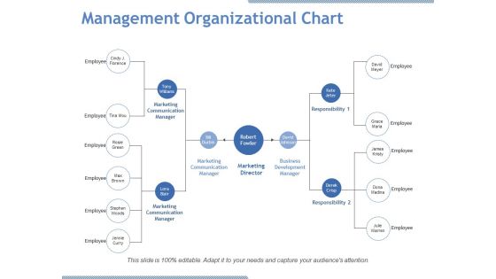 Management Organizational Chart Ppt PowerPoint Presentation Portfolio Icon